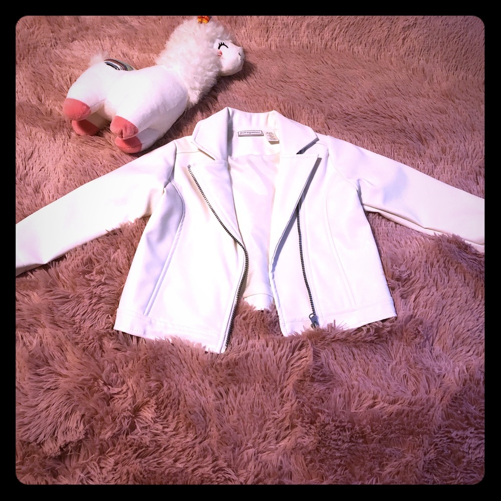 White non-leather jacket